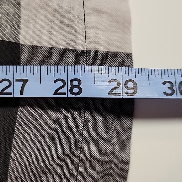 Who What Wear Mini Dress Off The Shoulder Buffalo Plaid Checkered Black White M - Picture 15 of 15